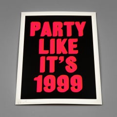 Dave Buonaguidi, Party Like It's 1999: Signed Screen Print, Contemporary Pop Art
