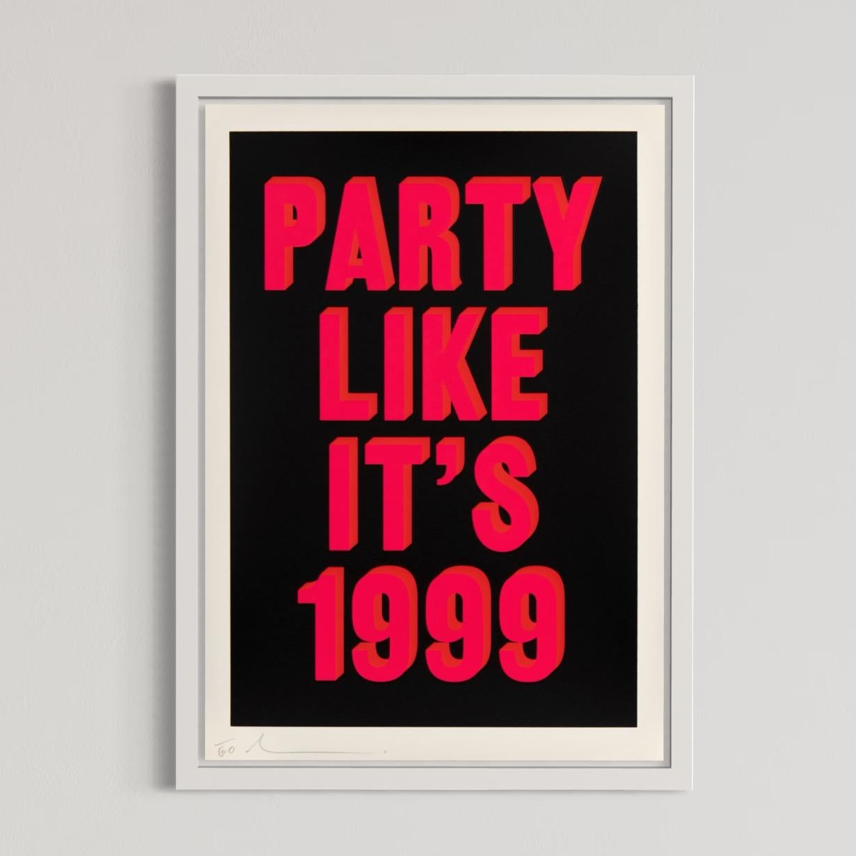 Dave Buonaguidi, Party Like It's 1999: Signed Screen Print, Contemporary Pop Art For Sale 4