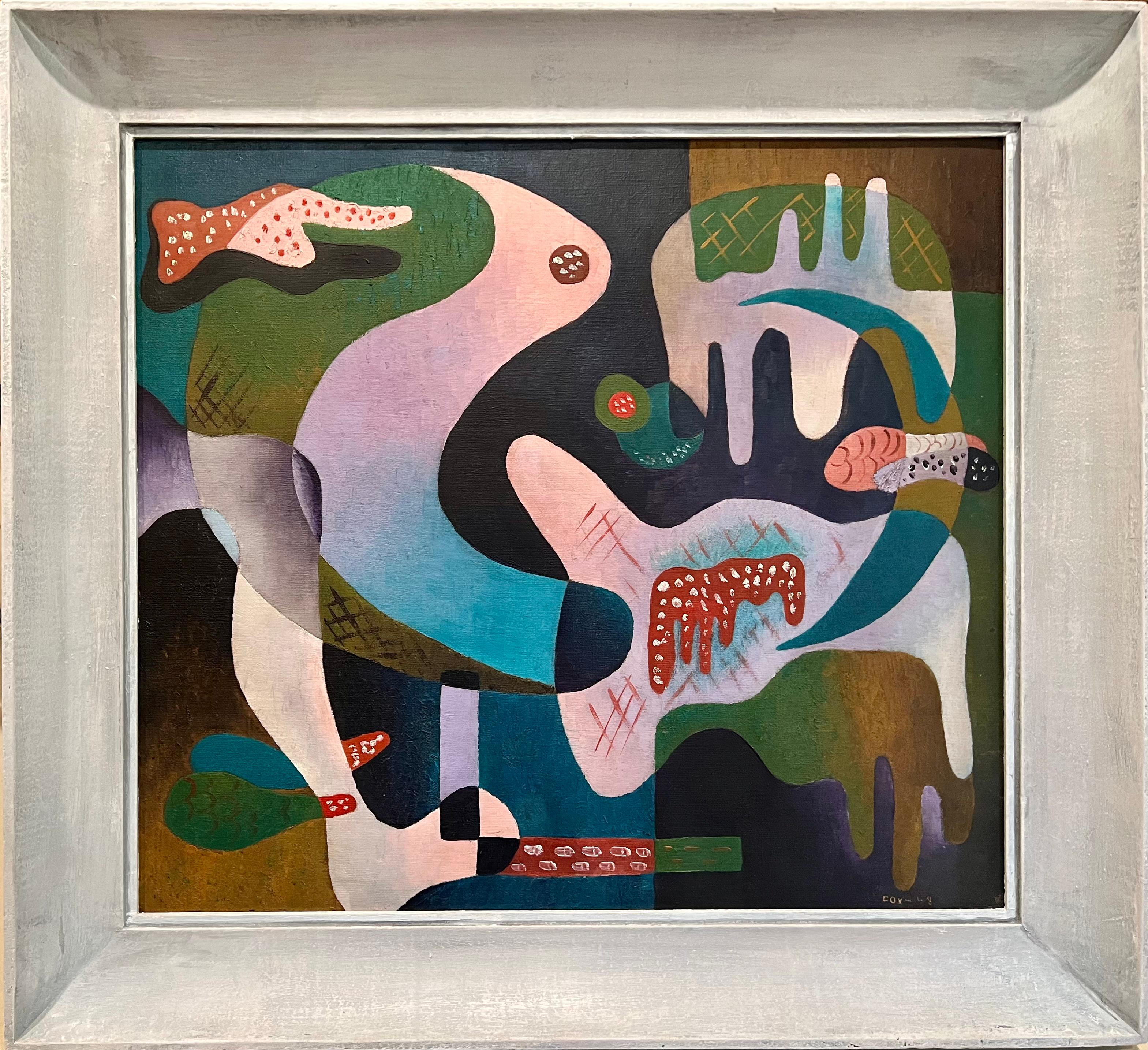 Untitled (Biomorphic Composition) - American Modern Painting by Dave Fox