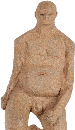 Male Nude in Motion Unglazed Clay 2007