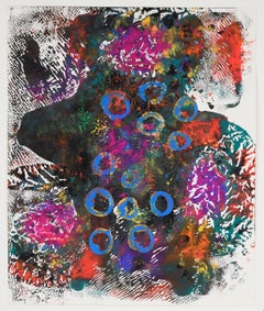 Blue Emersion - Acrilico astratto originale su carta