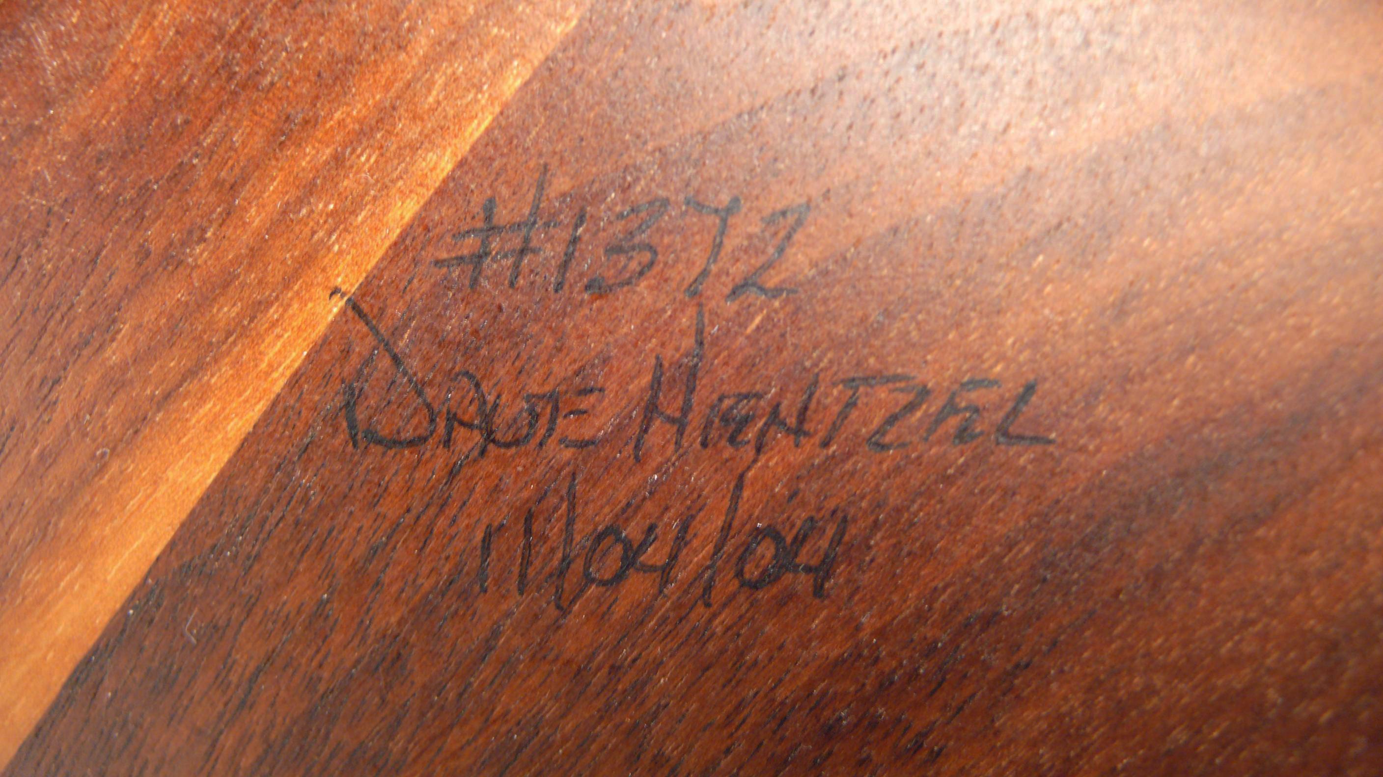 Dave Hentzel American Craft Solid Walnut Arm Chair, Apprentice to Sam Maloof In Good Condition For Sale In Dallas, TX