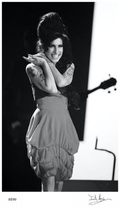 'Amy Winehouse' Dave Hogan Signed Limited Edition Sliver Gelatin Print