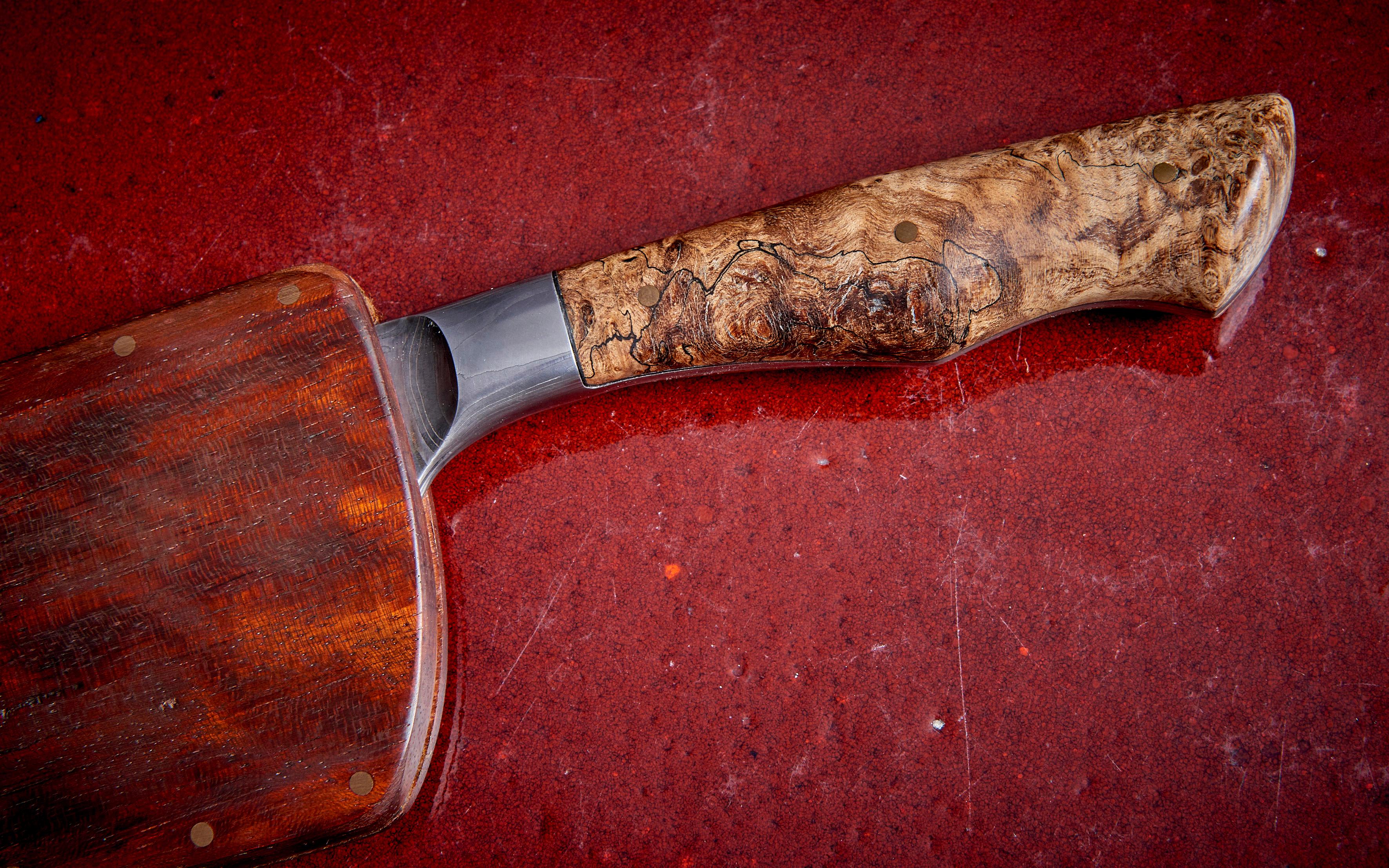 Dave Jacobson Knife with Hickory Handle, USA - 2023. 