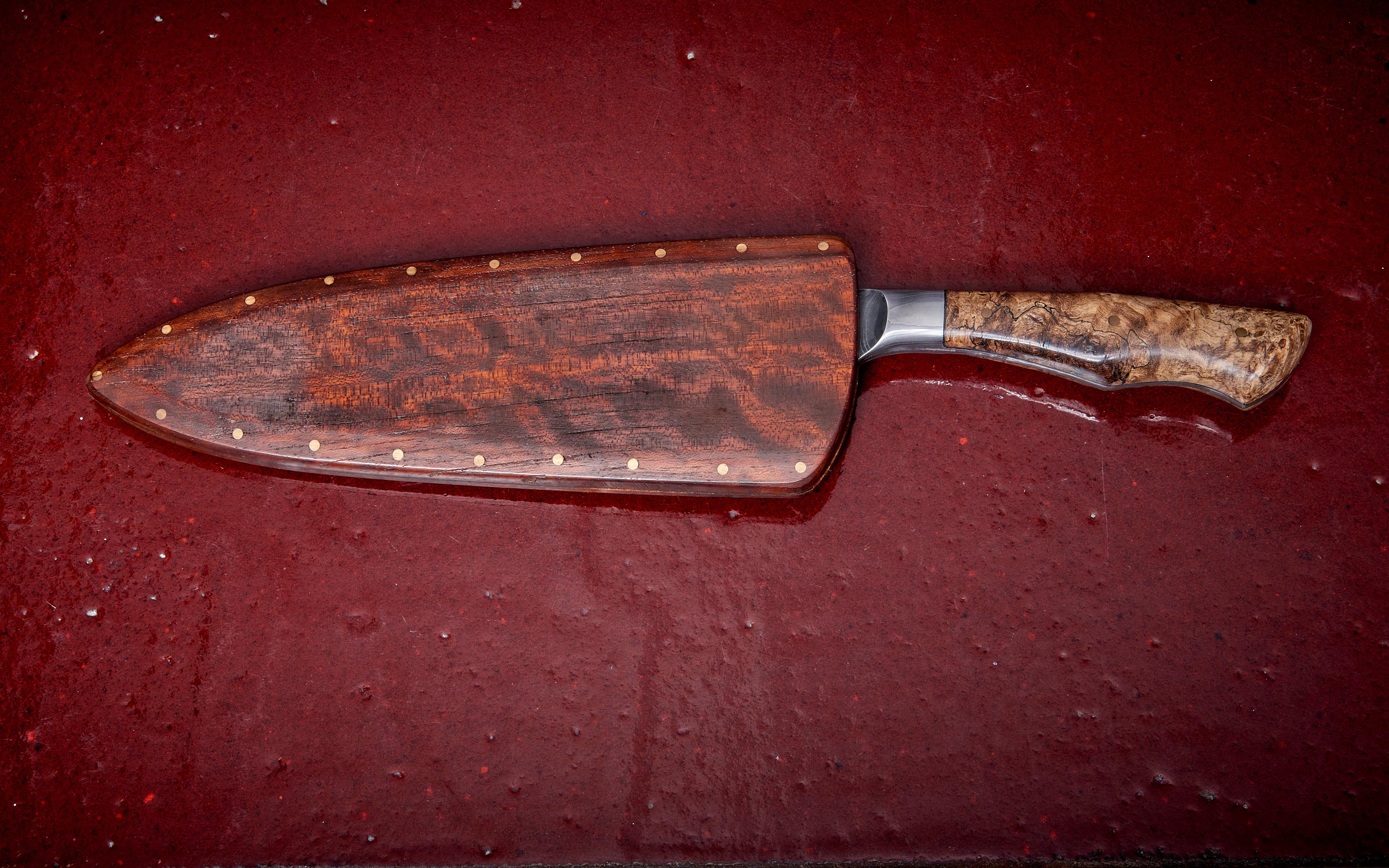 Dave Jacobson Knife with Hickory Handle, USA - 2023 For Sale 1