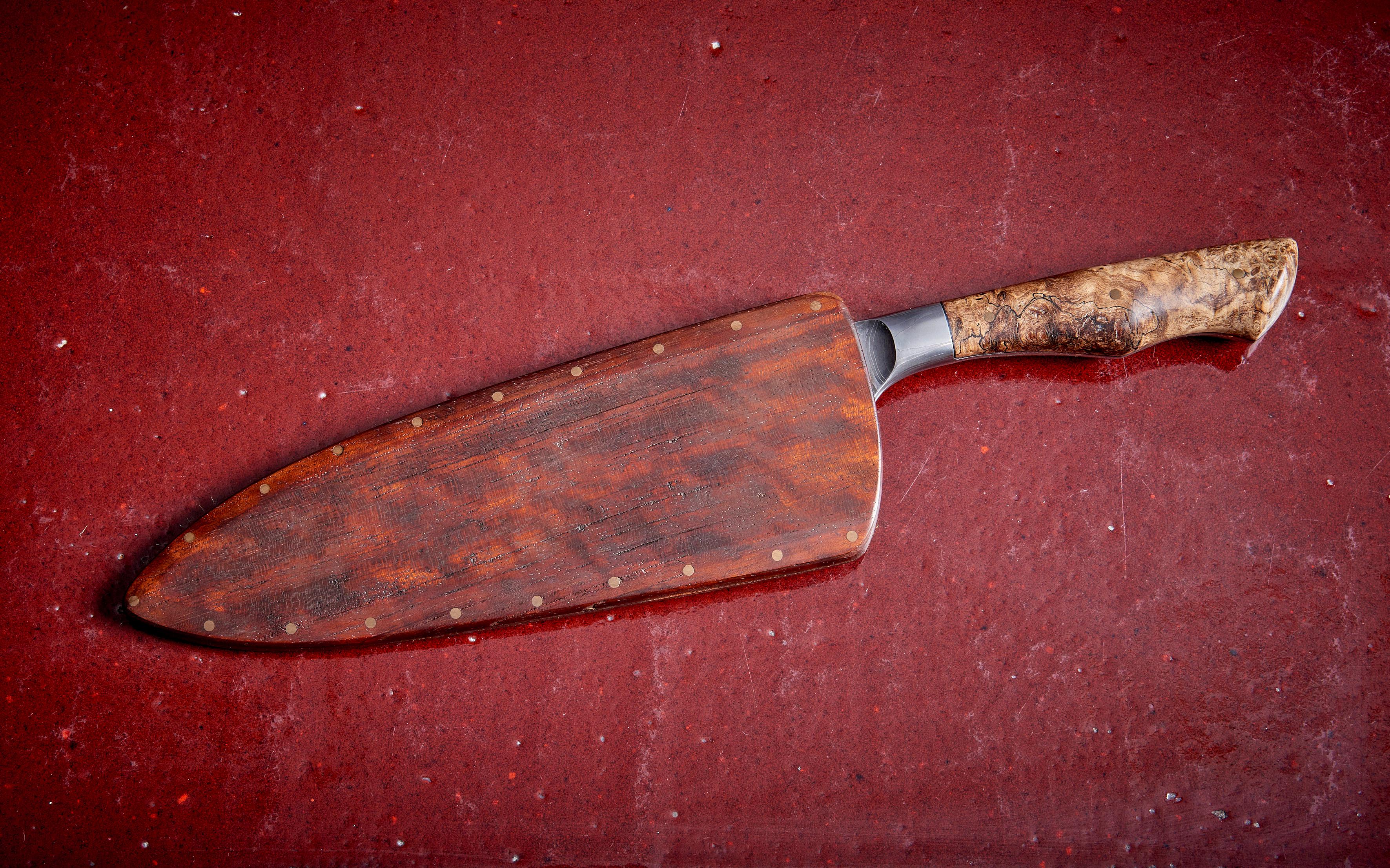 Dave Jacobson Knife with Hickory Handle, USA - 2023 For Sale 2