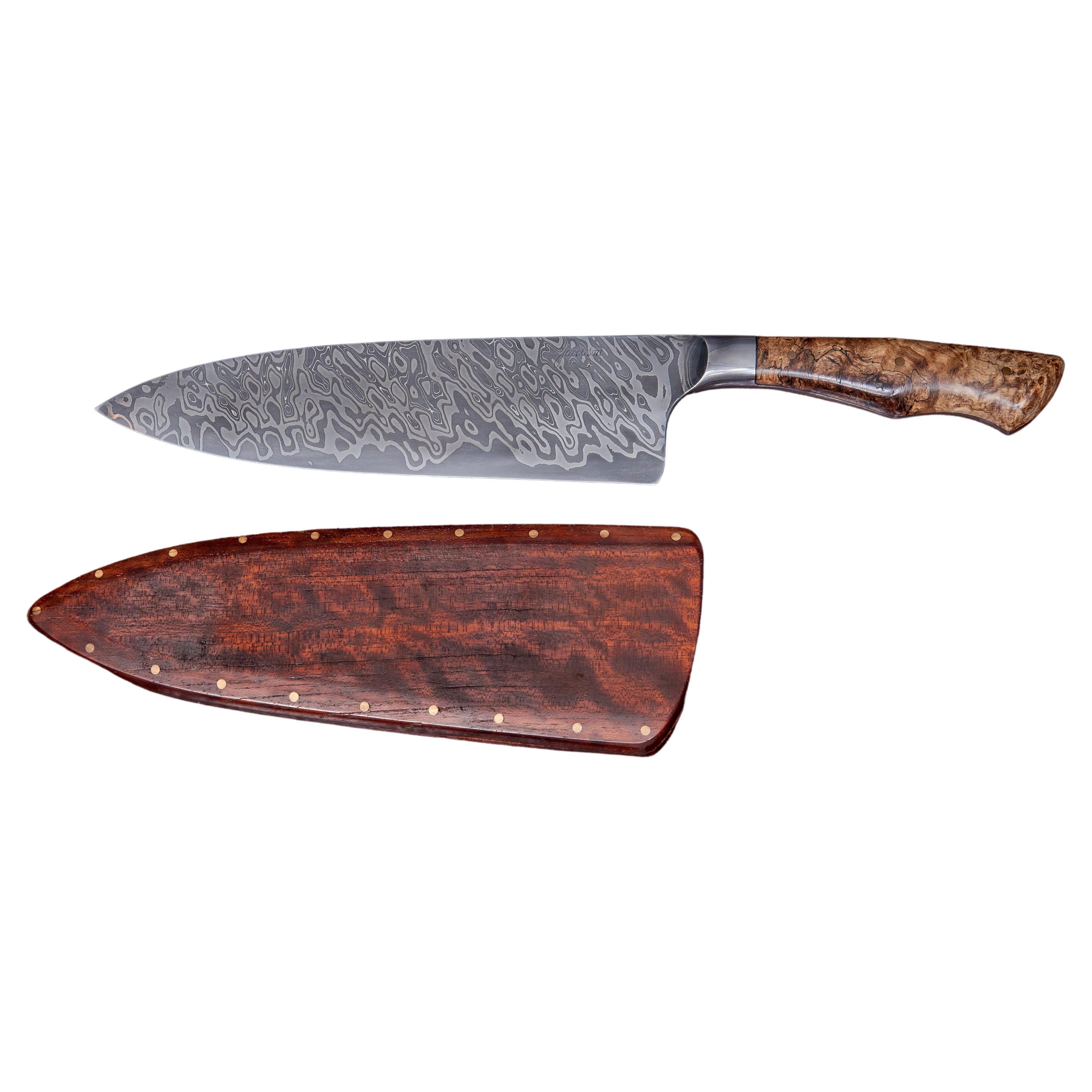 Dave Jacobson Knife with Hickory Handle, USA - 2023 For Sale