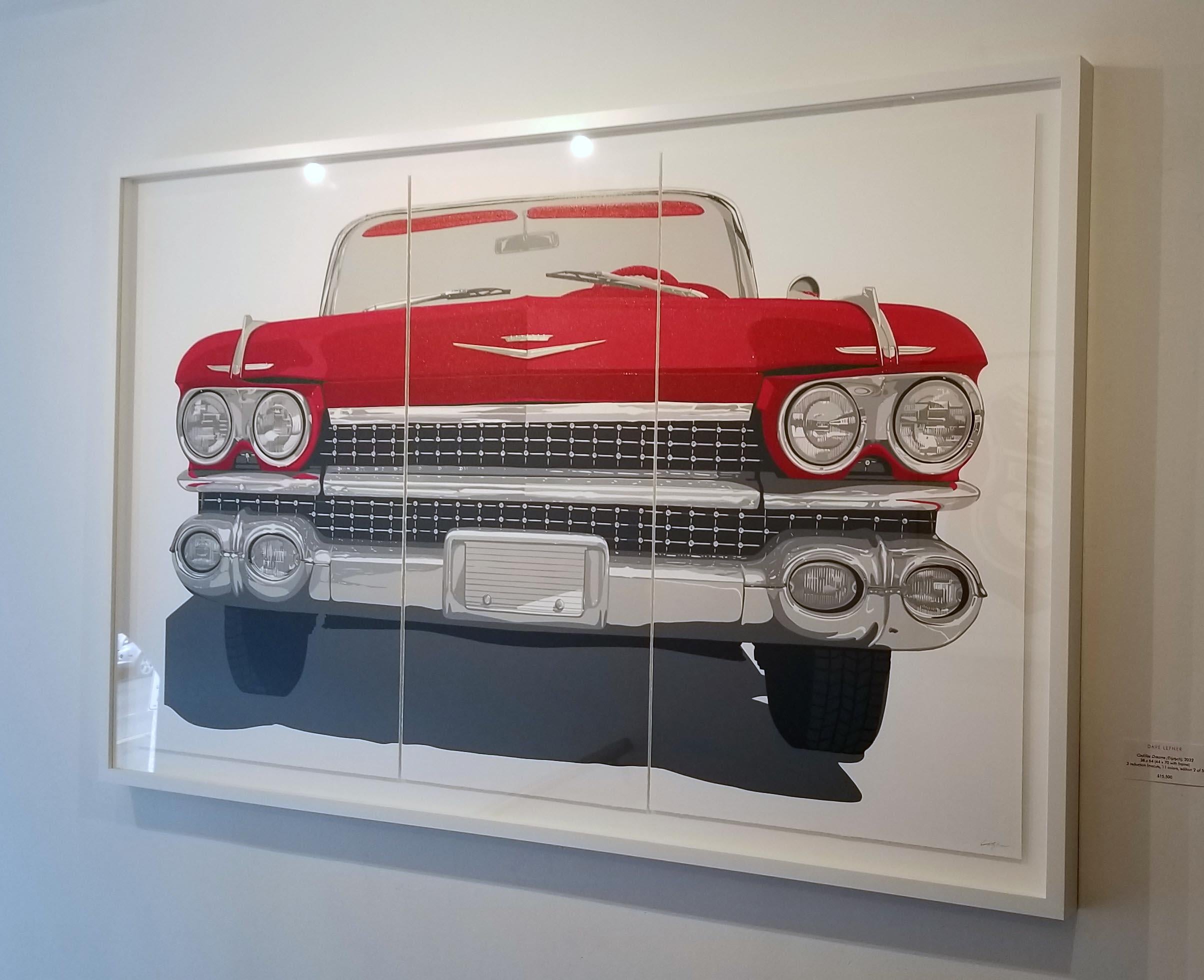 Cadillac Dreams (Triptych) - Pop Art Print by Dave Lefner