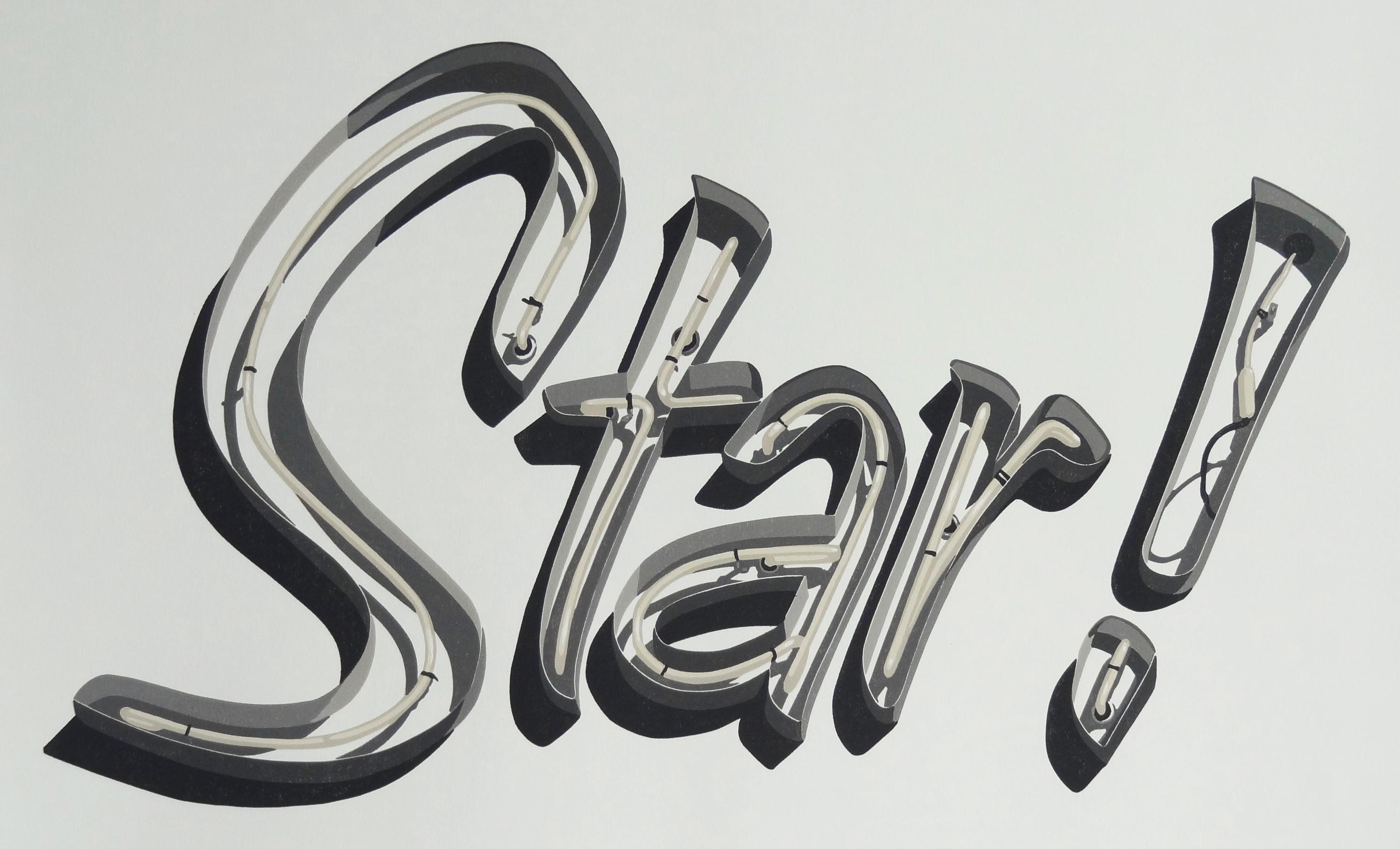 Glitzern! – Print von Dave Lefner