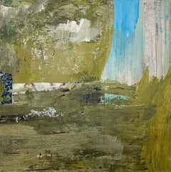 Grande peinture acrylique sur toile « Pollination croisée », paysage abstrait