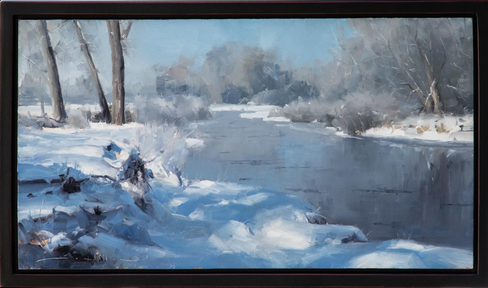 The Cache la Poudre River - Painting by Dave Santillanes CA