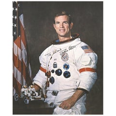Dave Scott Apollo 15 Signed 1971 Photograph Black and White