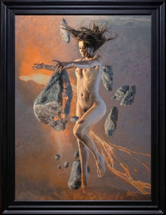 „Gaia“ von Dave Seeley, schwebender weiblicher Akt