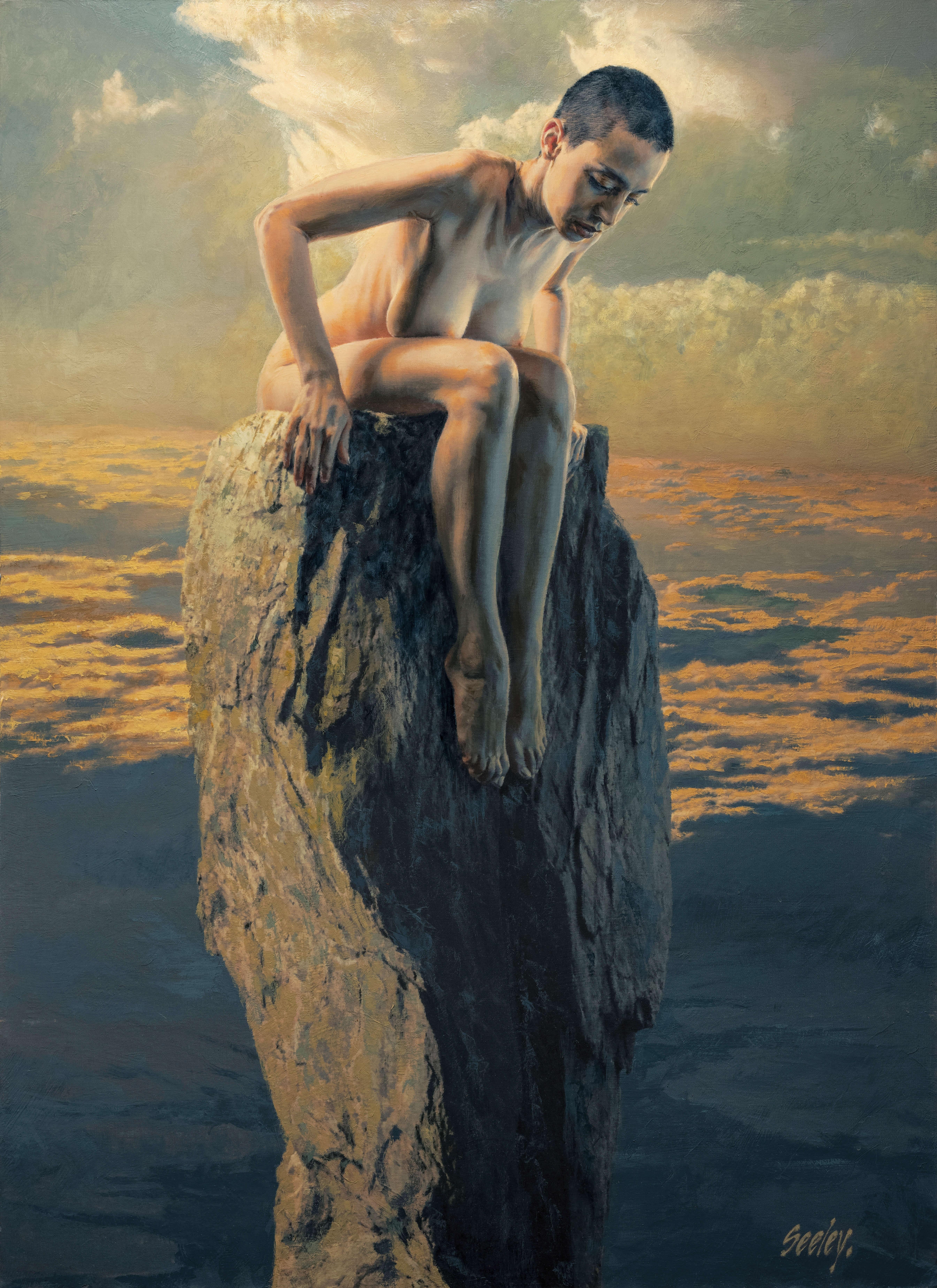 "Pedestal" de Dave Seeley, Mujer desnuda