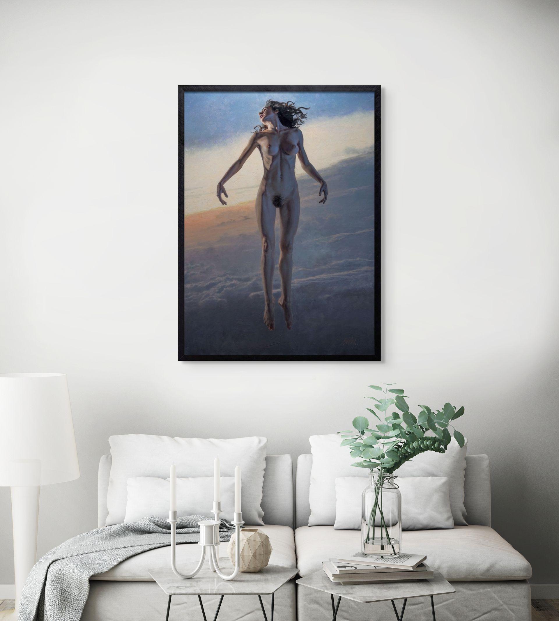 « Reverie » de Dave Seeley, femme nue en ascension en vente 7