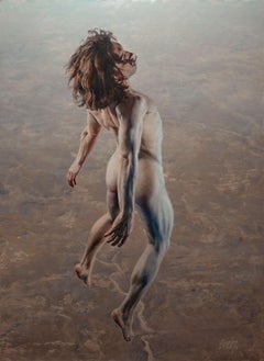 "Rising" by Dave Seeley, Floating Nude Male