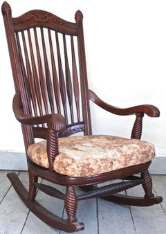 Francis Bacon Davenport American Renaissance Carved Mahogany Armchair