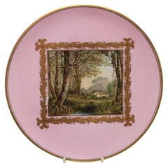 Antique Davenport Hand Painted Porcelain Plate