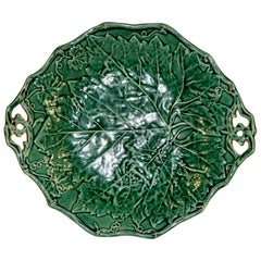 Antique Davenport Handled Majolica Dish