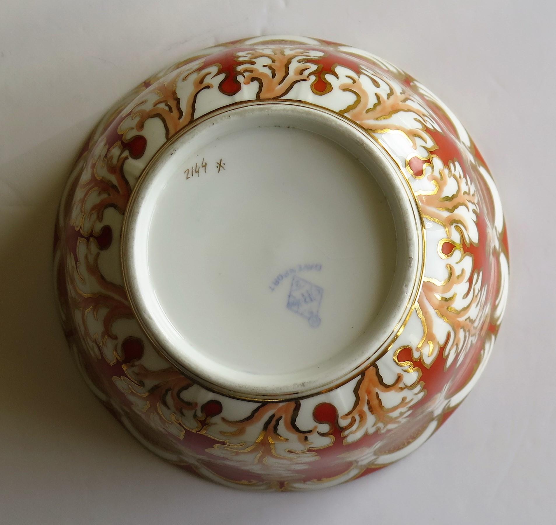 Davenport Porcelain Bowl in Pattern 2144 Fully Marked to Base, English, 1845 8