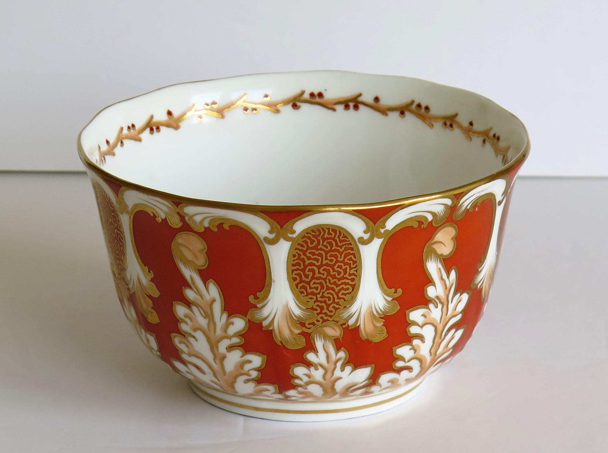 Davenport Porcelain Bowl in Pattern 2144 Fully Marked to Base, English, 1845 In Good Condition In Lincoln, Lincolnshire