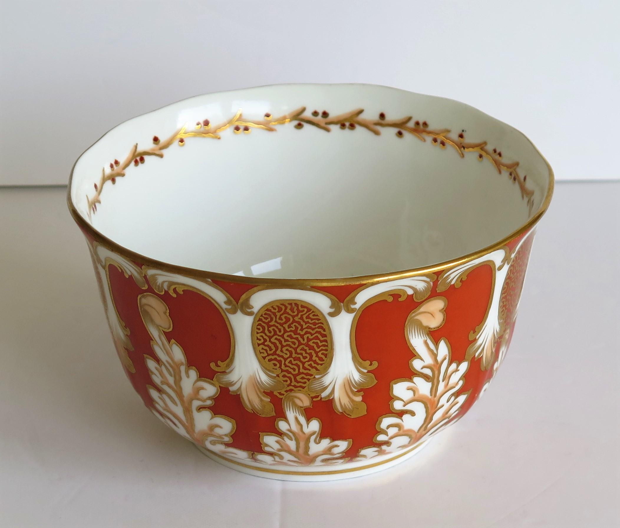 Davenport Porcelain Bowl in Pattern 2144 Fully Marked to Base, English, 1845 1