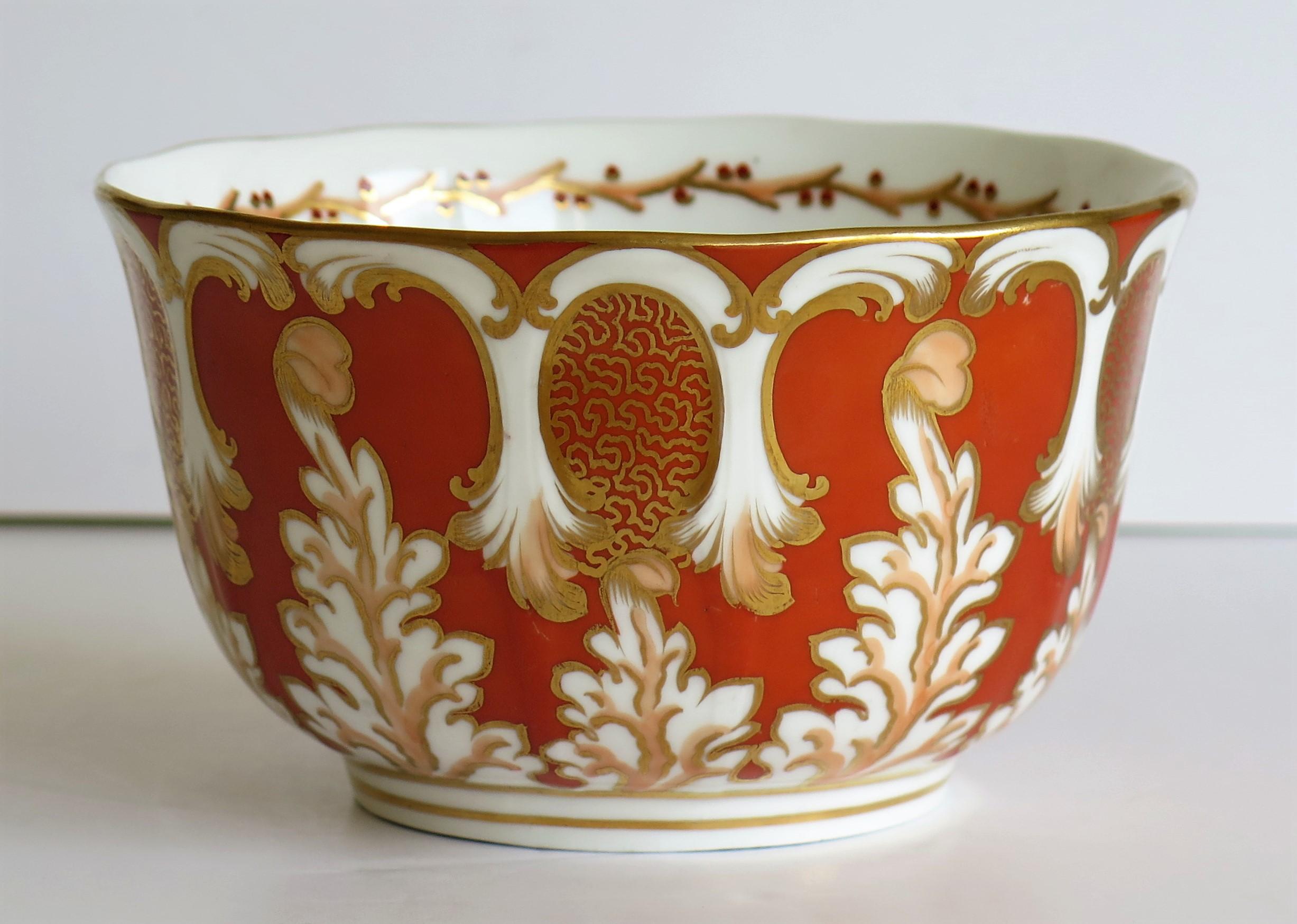 Davenport Porcelain Bowl in Pattern 2144 Fully Marked to Base, English, 1845 2