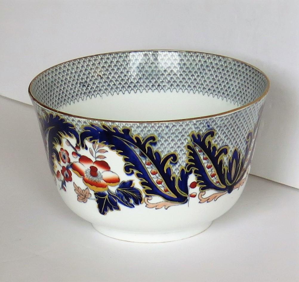 19th Century Davenport Porcelain Bowl in Pattern 2829 Fully Marked to Base, English, 1860