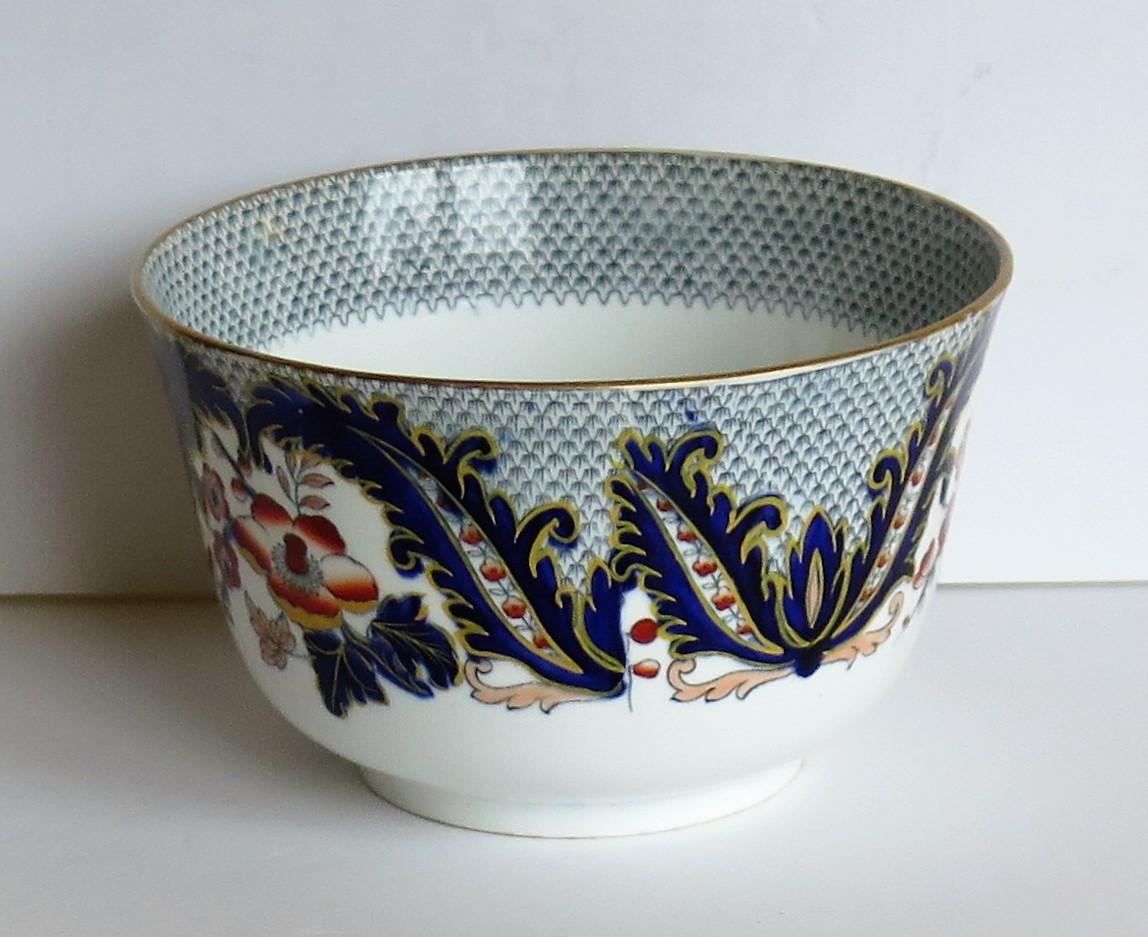 Davenport Porcelain Bowl in Pattern 2829 Fully Marked to Base, English, 1860 1