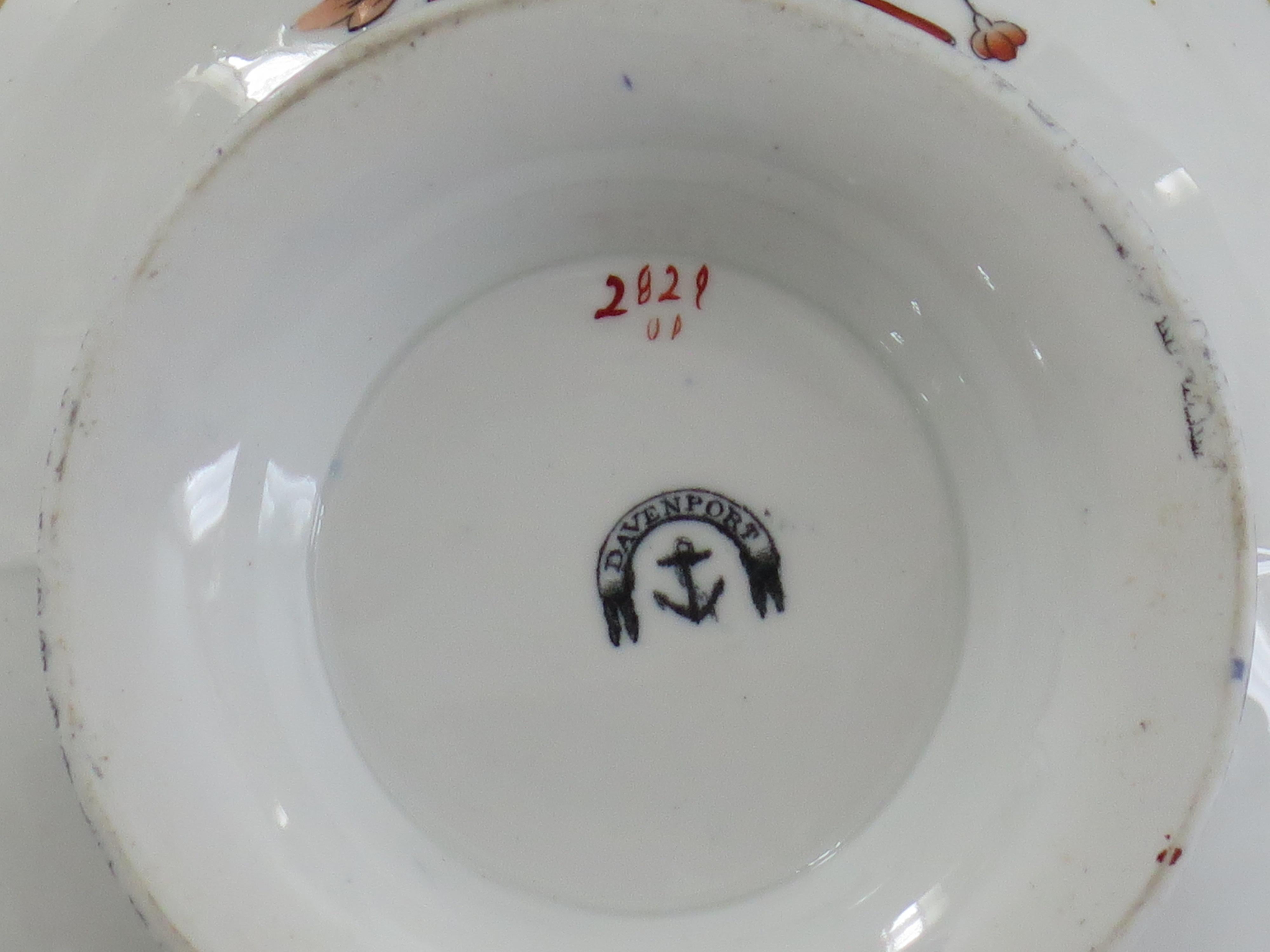 Cuenco con tapa de porcelana Davenport, patrón 2829 Chinoiserie, inglés 1860 en venta 12