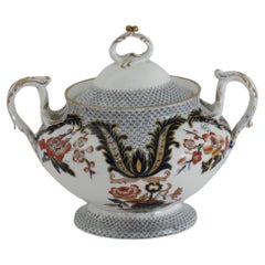 Davenport Porcelain Schale mit Deckel im Chinoiserie-Muster 2829, Englisch 1860