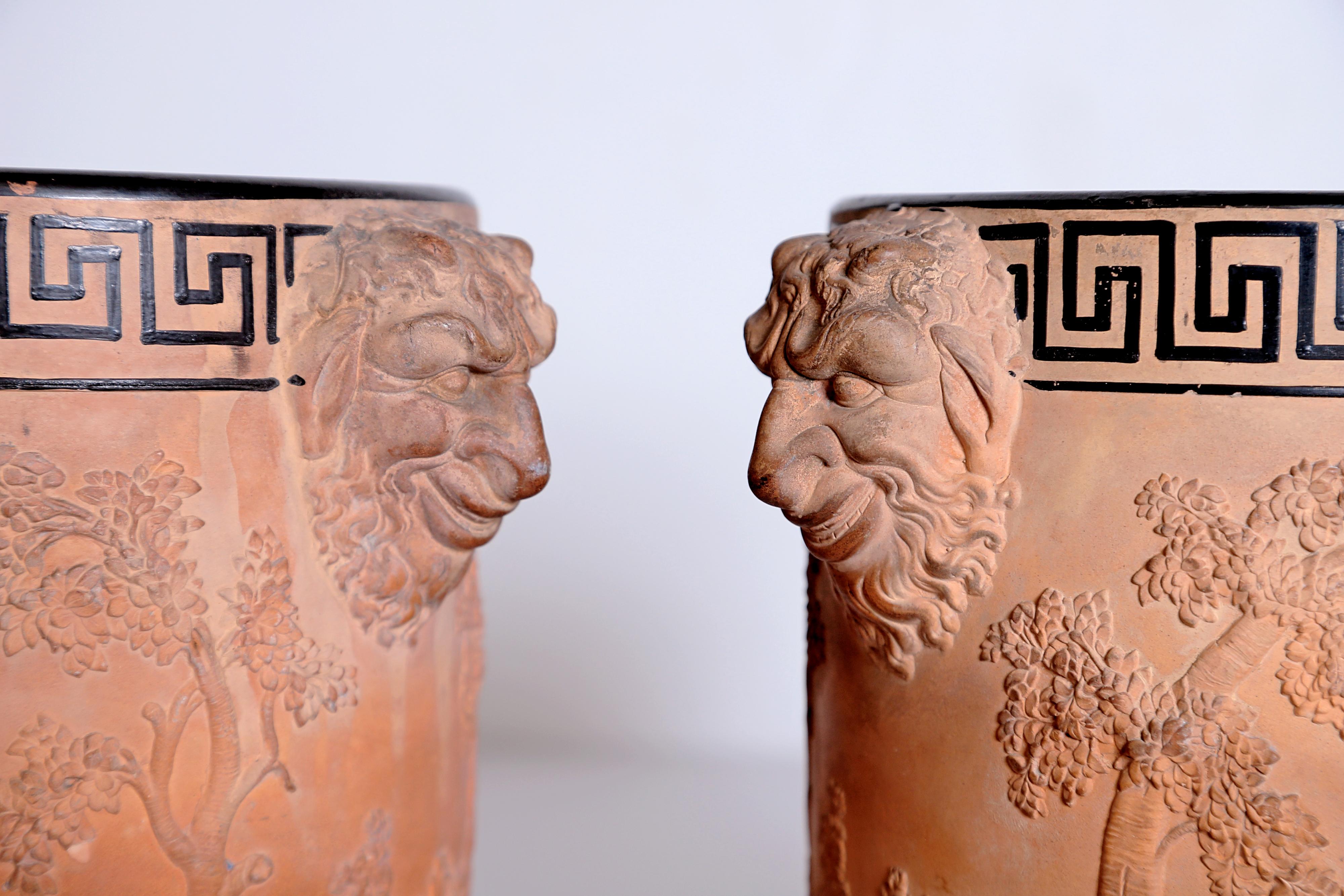 Davenport Pottery Ltd. Terracotta Wine Coolers / Pair 7