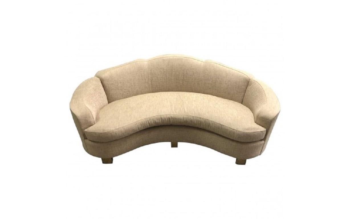 Davenport sofa, handmade in NYC . Sofa features a tight back, and loose seat cushion of foam wrapped with 80% down and 20% feather.

This sofa is made to order. Price is to fabricate sofa with customer's own material. 

Measures: 44” deep x 34 ½”