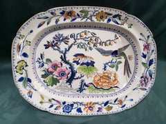Davenport Stone China Meat Platter with Drain Plate