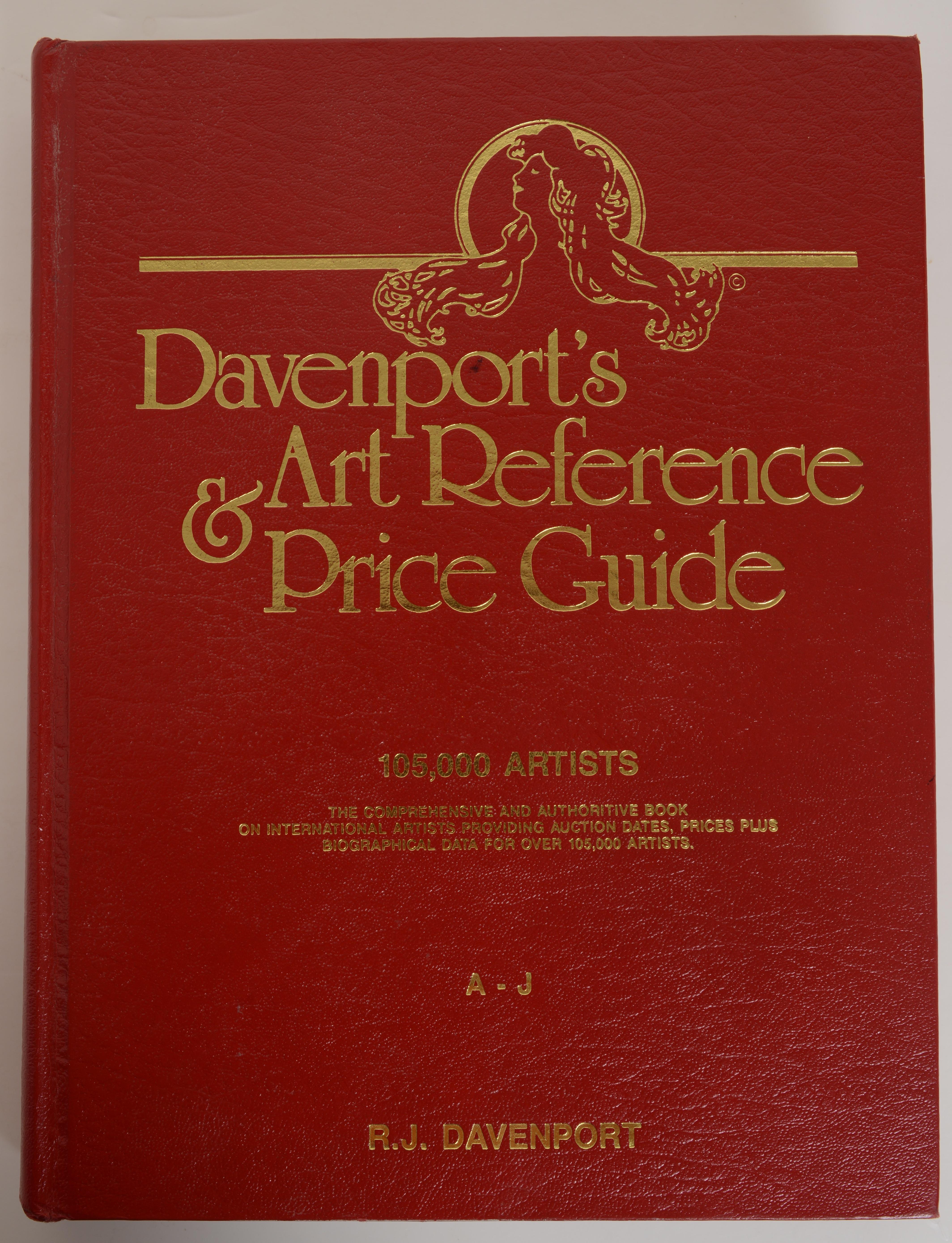 Davenport's Art Reference & Price Guide 2 Volume Set by R. J. Davenport. 1st Ed hardcover. 1st Ed hardcover no dust jackets as issued. The comprehensive and authoritative book on international artists providing auction dates, prices, plus