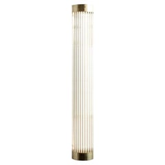 Davey Lighting Narrow Pillar Light 23.5” Wall Sconce, Brass, Model 7211, UK.