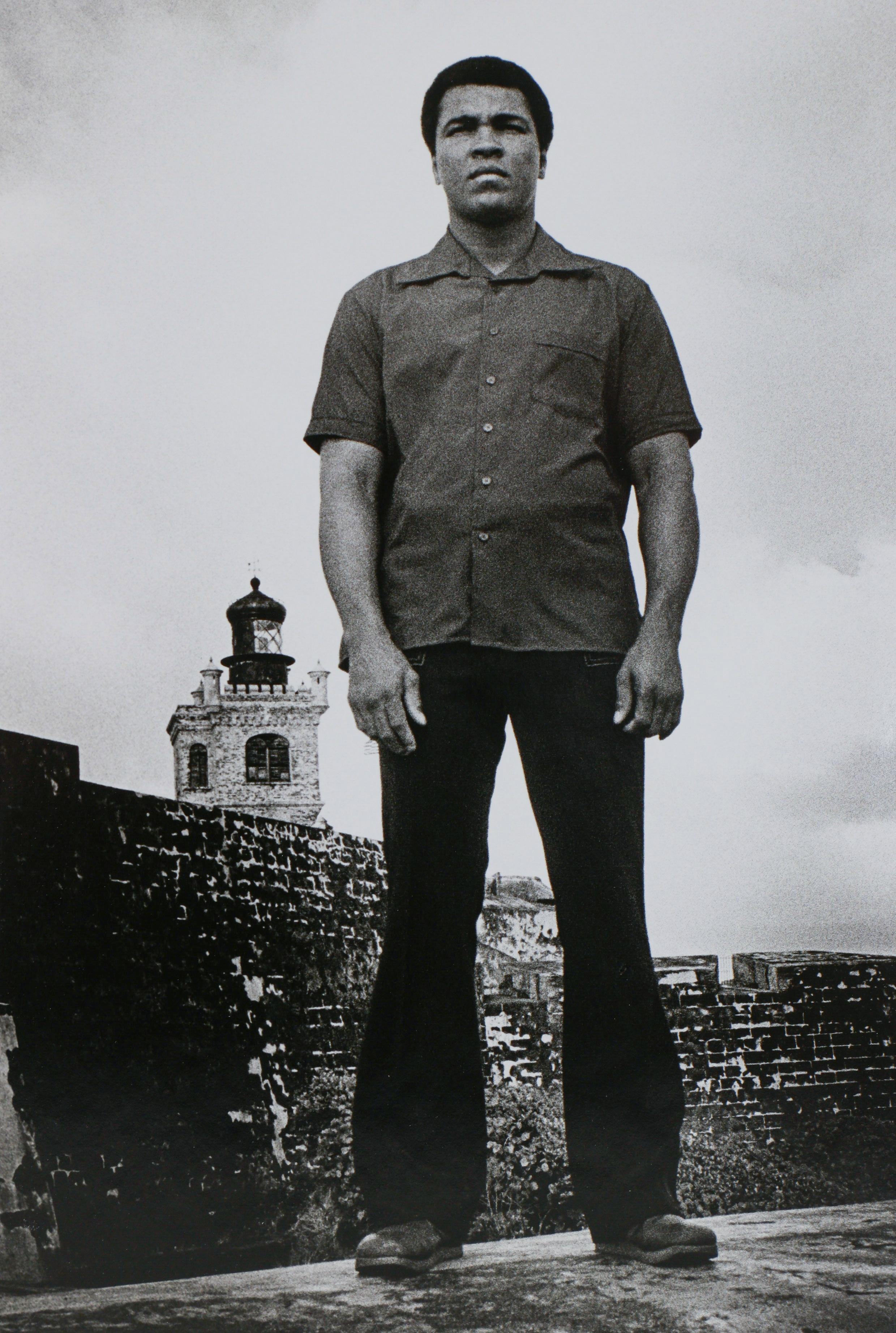 Ali at El Morro Castle, San Juan 1976 - Photograph by David Acevedo