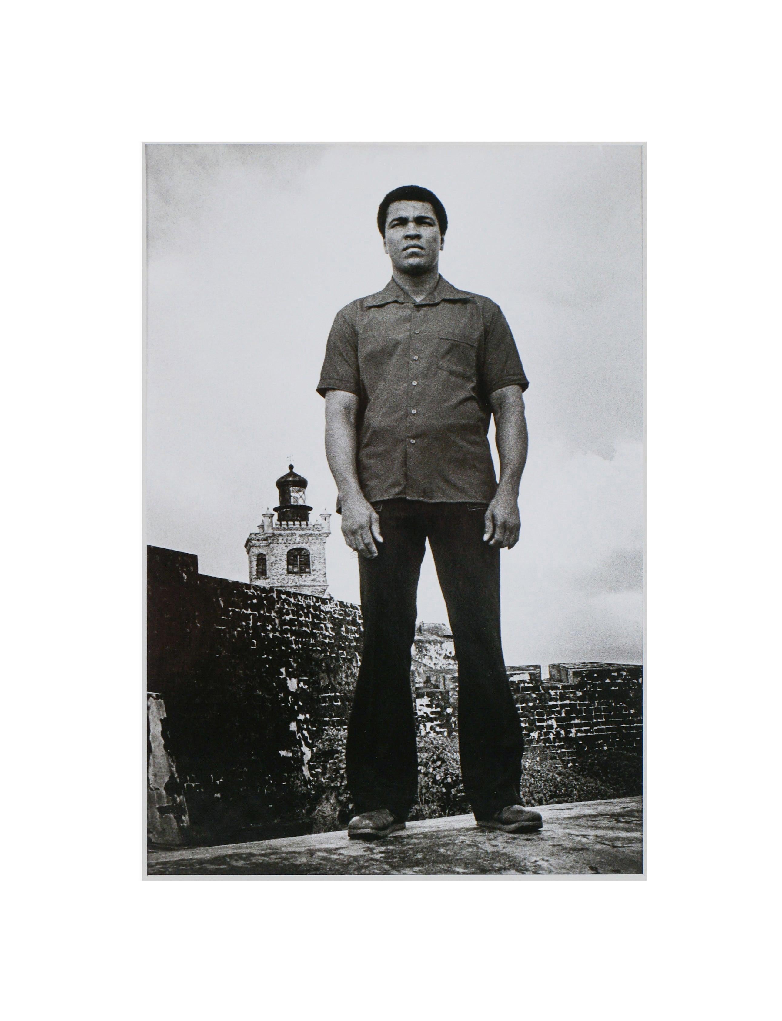 David Acevedo Black and White Photograph - Ali at El Morro Castle, San Juan 1976