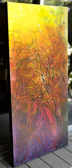 Peinture abstraite acrylique sur toile « Light »