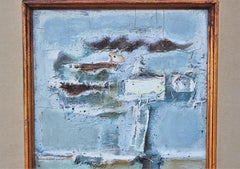 Textured Abstract Impressionist Study for Beach and Boat