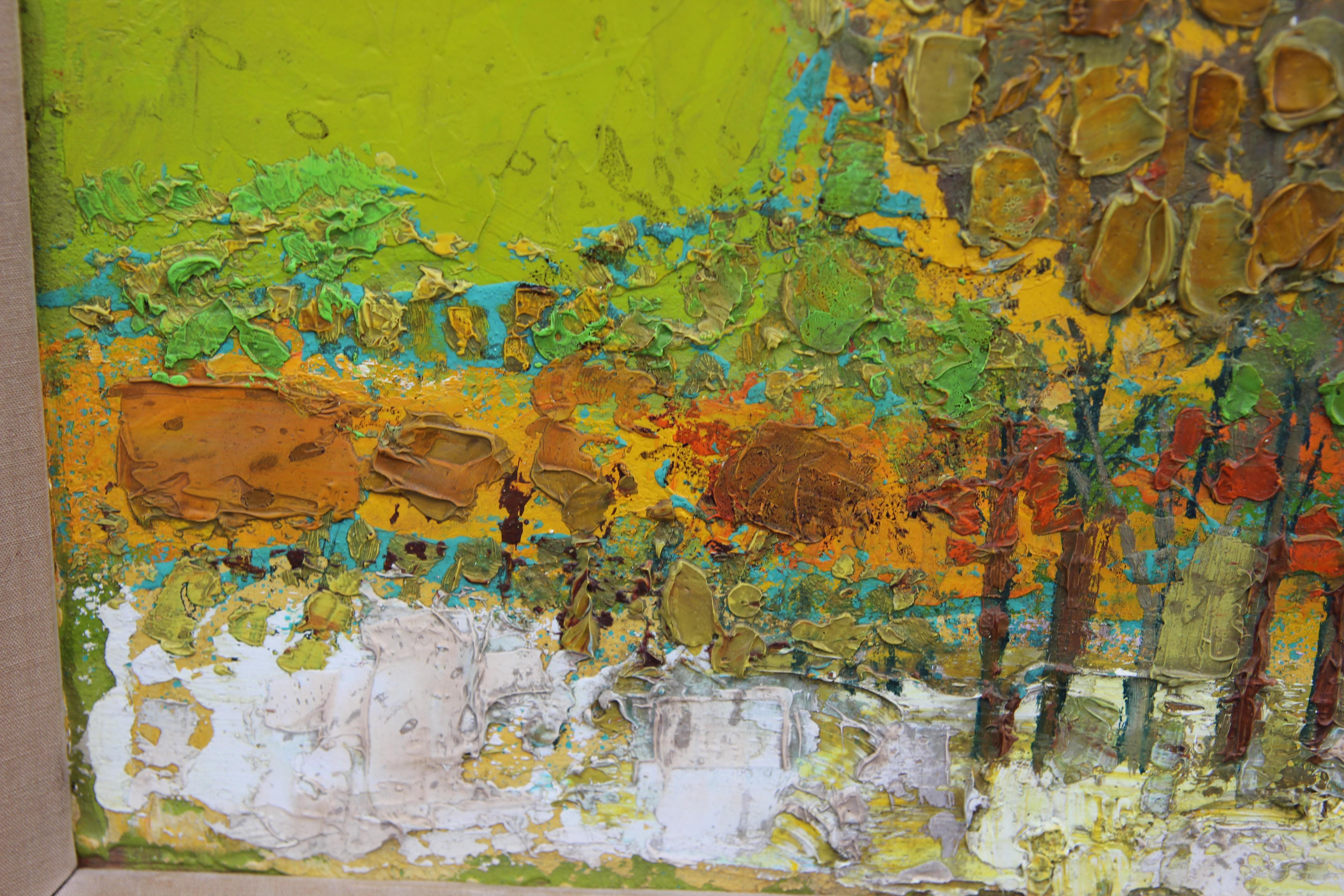 Untitled Post Impressionist Landscape Painting of Trees 2