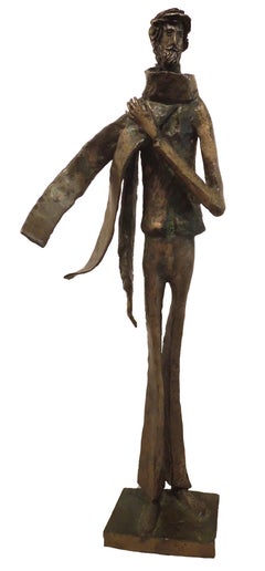 Flowing Scarf - Bronze Sculpture