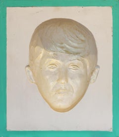 Set di 4 ritratti realistici di The Beatles in pietra fusa ad illusione ottica