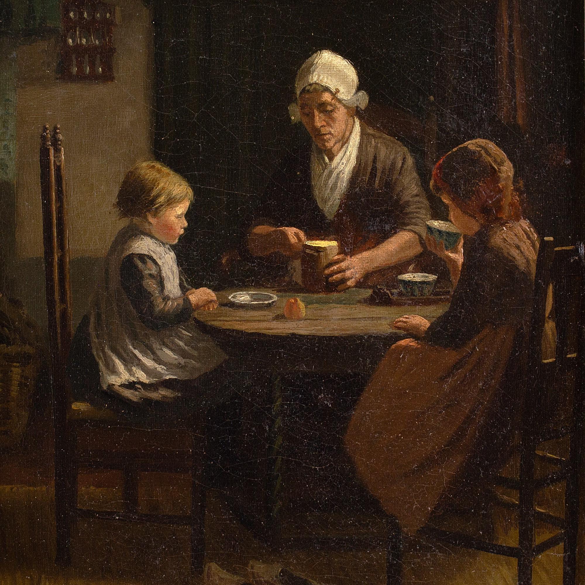 David Adolf Constant Artz (After) Midday Meal, Oil Painting 5