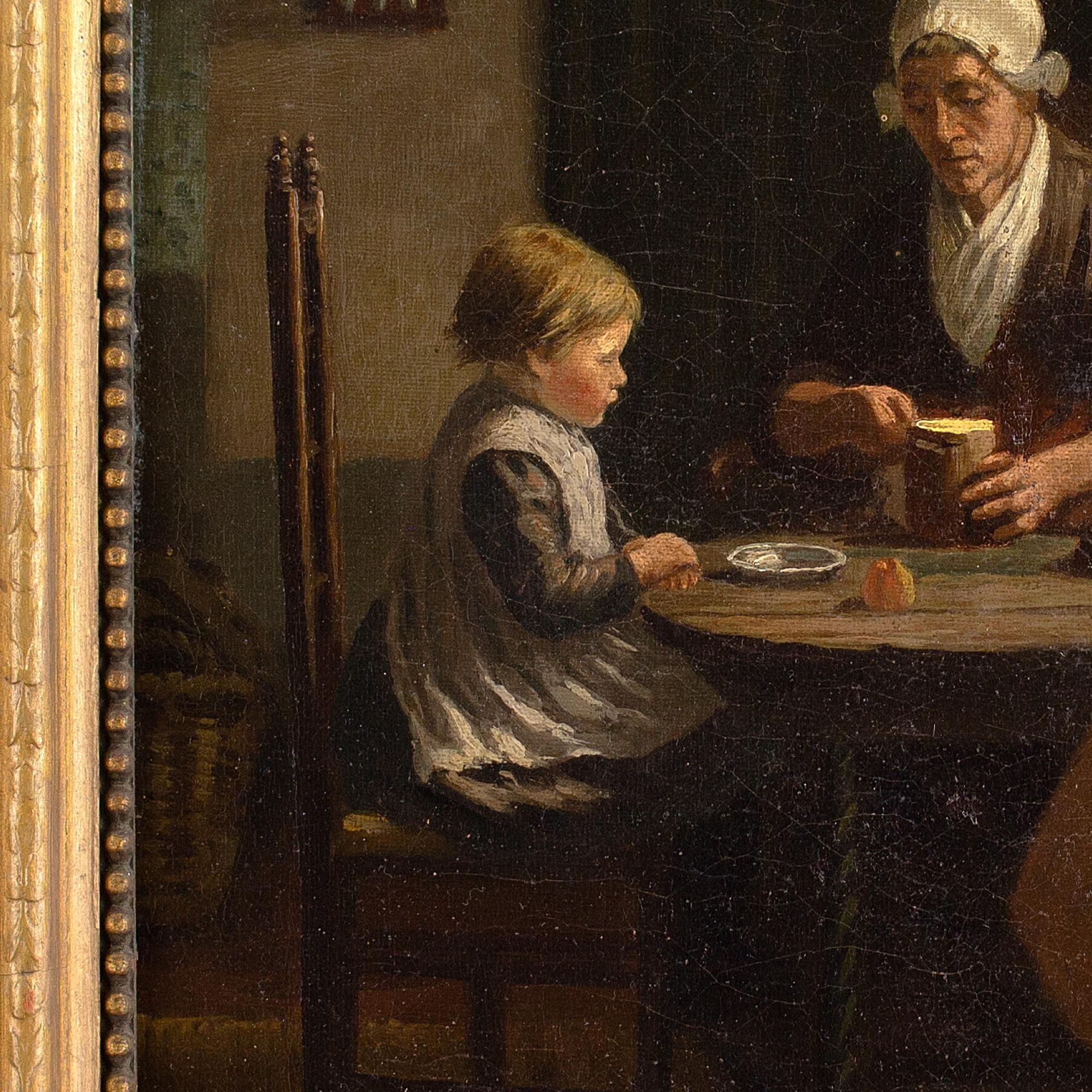 David Adolf Constant Artz (After) Midday Meal, Oil Painting 6