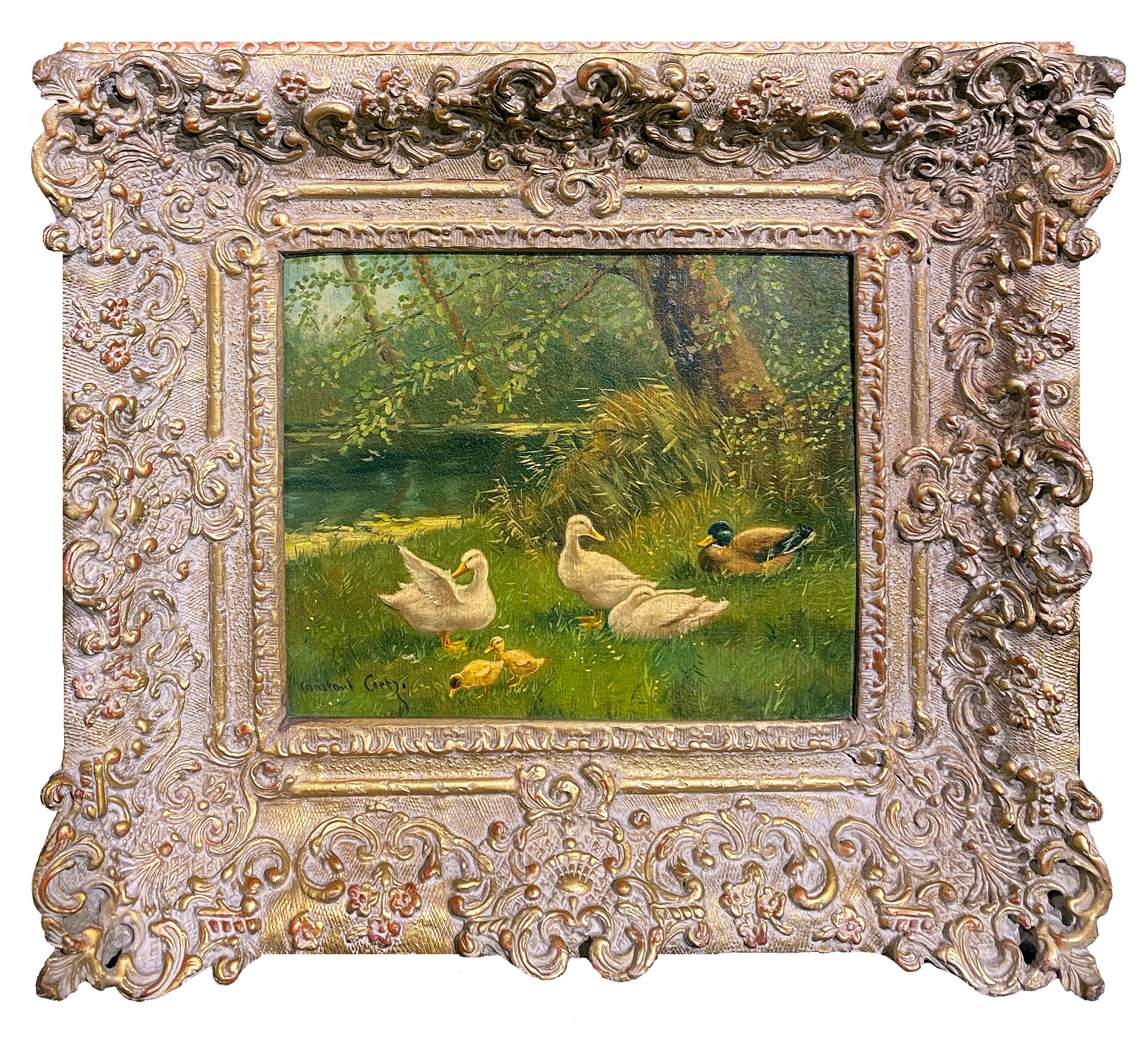 Giornata delle anatre - Painting di David Adolf Constant Artz