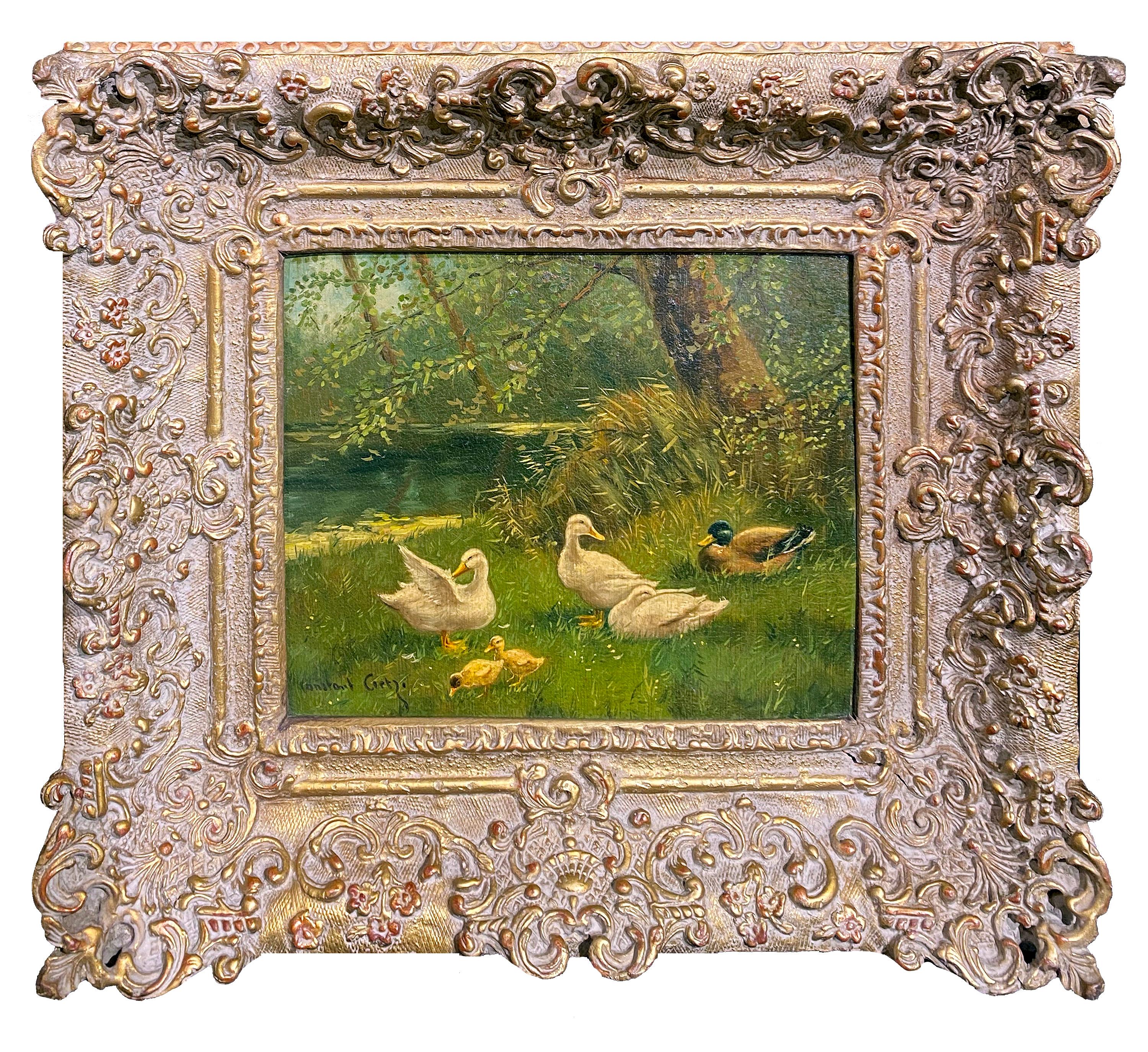 Journée des canards - Painting de David Adolf Constant Artz