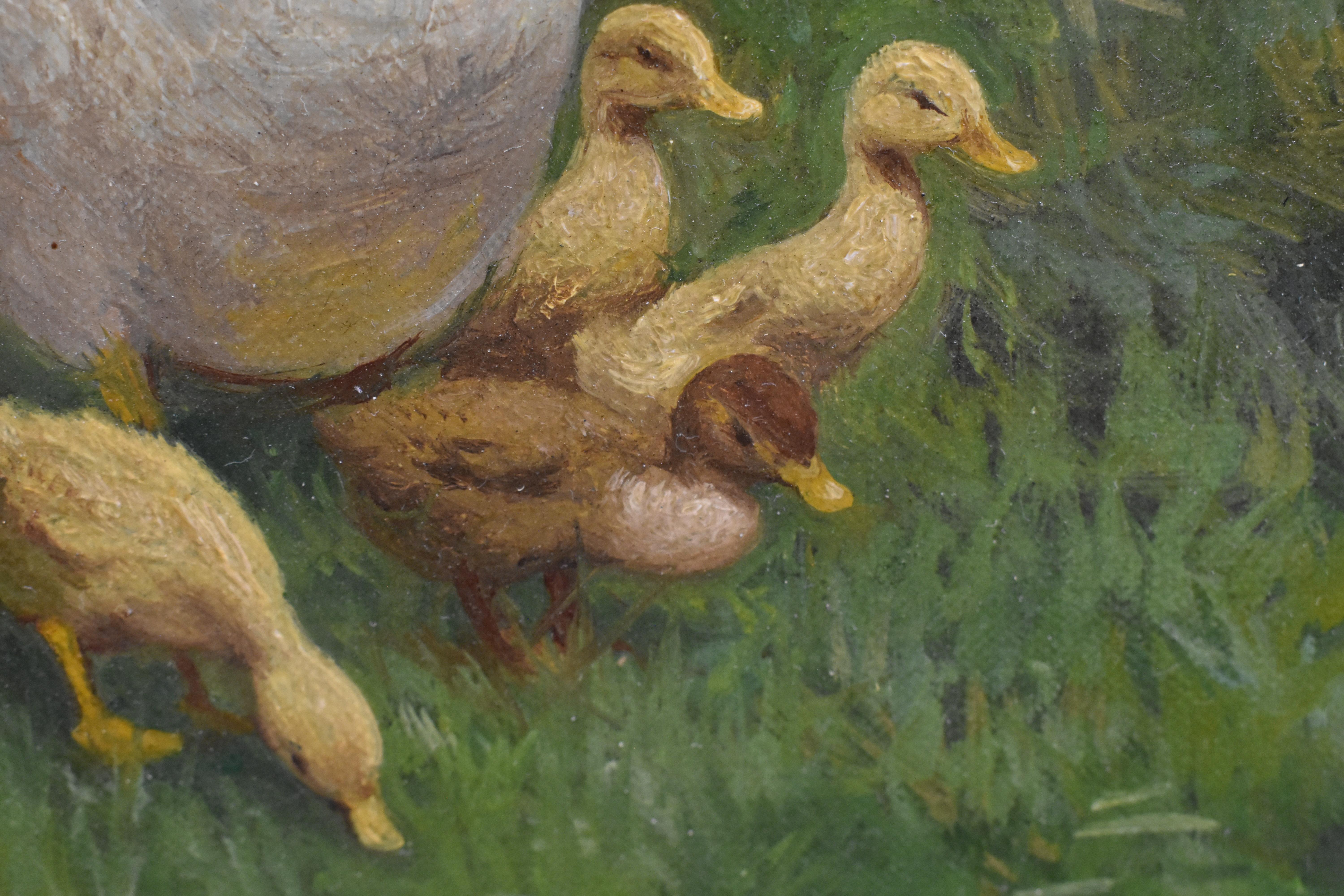 Ducks At The Waterfront Dutch David Constant Artz Impressionist realist.  For Sale 5