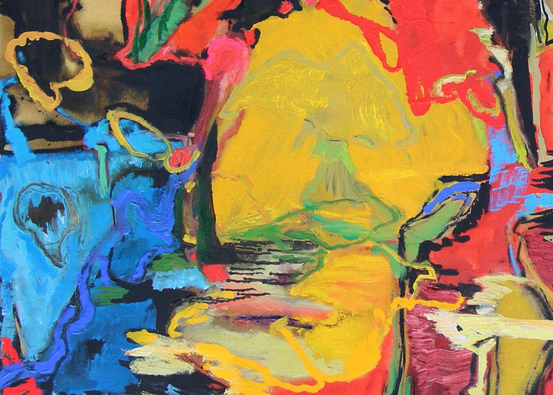 Boogie Woogie Checker Flood, David Alexander, Acrylic on Canvas For Sale 2