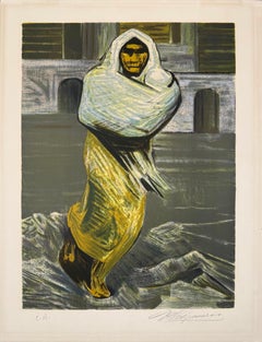 Huyendo Del Terror (Frau im Gefängnis), von David Alfaro Siqueiros